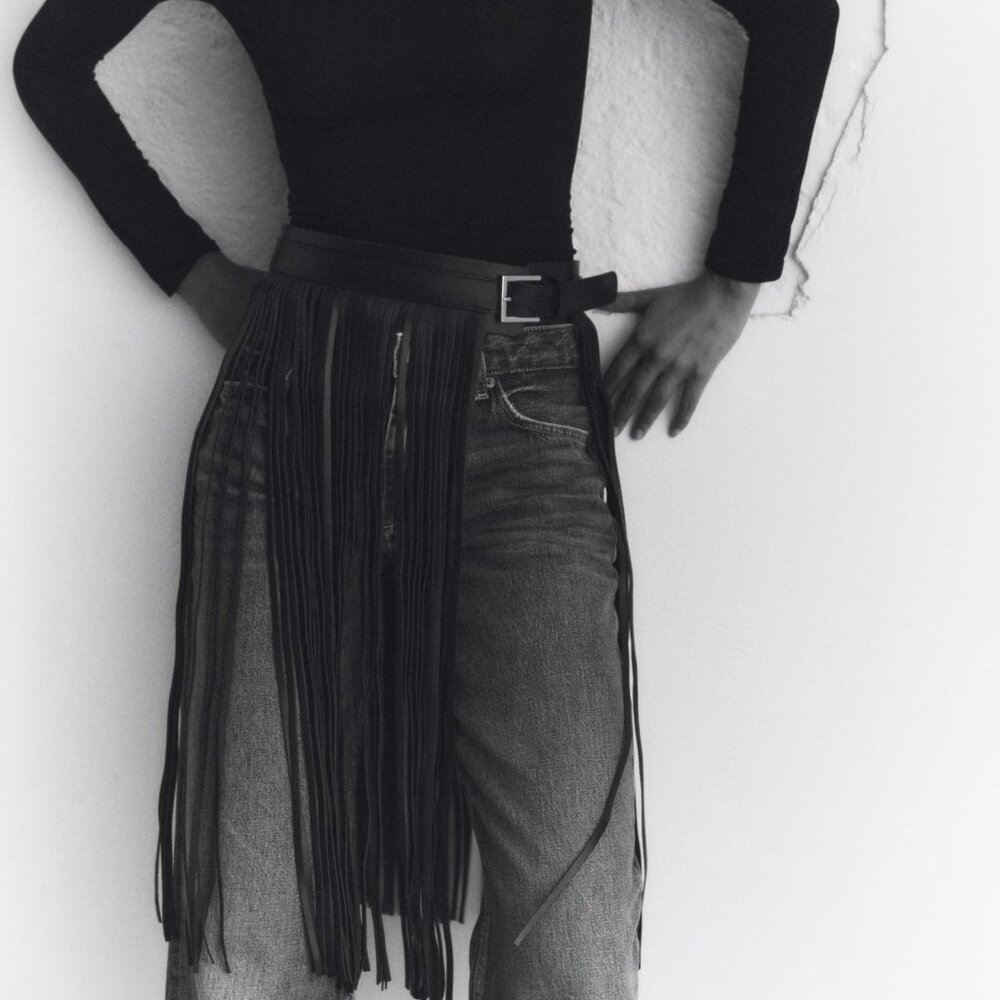 Zara Finged Leather Belt Special Edition - Picture 6 of 11